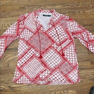 Lauren Ralph Lauren Plus Size Blouse Bohemian size M